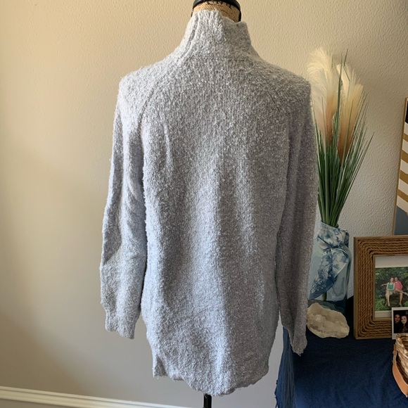Aerie Boucle Mock Neck Oversized Sweater - Picture 9 of 12